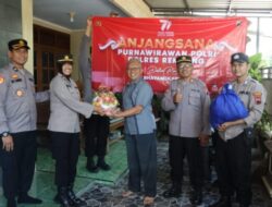 HUT Bhayangkara ke 77, Polres Rembang Lakukan Anjangsana Ke Purnawirawan Polri