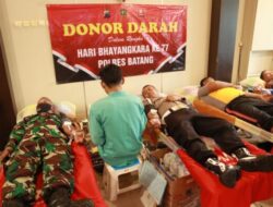 Hari Bhayangkara ke -77, Polres Batang Sumbangkan Ratusan Kantong Darah Ke PMI