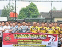Jalin Silaturahmi, 3 Polres Jajaran Kotawaringin Mengadakan Pertadingan Trofeo