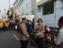 Kapolsek Banyumanik Pimpin Pengamanan Demo di PT. Erela Semarang