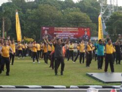 Kompak TNI Polri dan Forkopimda Batang Laksanakan Jalan Sehat & olahraga Bersama