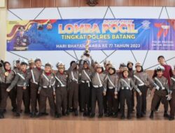 Lomba Polisi Kecil di Batang: Delapan Tim SD Bersaing dalam Perlombaan yang Meriah