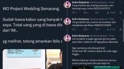 Viral Calon Pengantin di Semarang, Uang Nikah Ditilep WO Lebih dari Rp 1 M