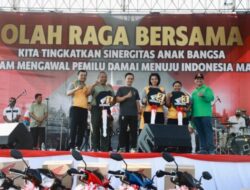 Meriahkan HUT Bhayangkara ke 77, Polda Jateng Gelar Olahraga Bersama TNI Polri