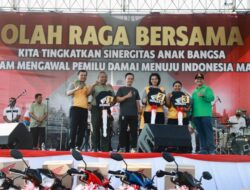 Meriahkan Hari Bhayangkara ke 77, Polda Jateng Olahraga Bersama TNI Polri