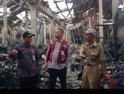 Paska Kebakaran, Pj Bupati Banjarnegara Mengecek Lokasi Kebakaran Pasar Perja