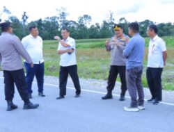 Kapolres Humbahas & Pejabat Pemkab Cek  Lokasi Rencana Pembangunan Pospol di Kawasan TSTH