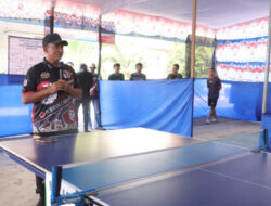 Peringati Hari Bhayangkara, Ada Turnamen Tenis Meja di Polres Sukoharjo