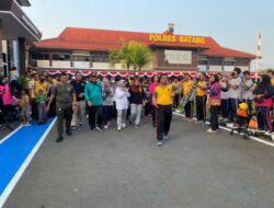 Sukses Meriahkan HUT Bhayangkara, Personel TNI Polri & Forkopimda Ikuti Jalan Sehat di Batang