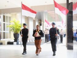 Polda Jateng Gelar Pencucian Pataka & Panji Kepolisian pada Rangkaian HUT Bhayangkara Ke-77