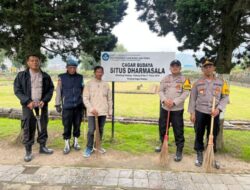 Polres Banjarnegara Bantu Proses Revitaliasi Situs Budaya Candi Arjuna Dieng