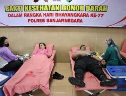 Polres Banjarnegara Mengumpulkan 86 Kantong dalam Aksi Donor Darah