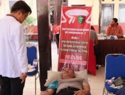 Polres Lamandau targetkan 50 kantong dalam Bakti kesehatan donor darah