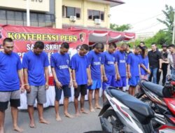 Polres Rembang Tangkap 10 Pelaku Pengeroyok Pelajar di Rembang