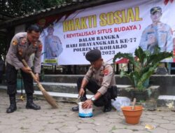 Polres Sukoharjo Laksanakan Baksos Revitalisasi Situs Budaya