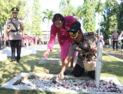 Polres Sukoharjo Ziarah & Tabur Bunga ke Makam Pahlawan Jelang HUT Bhayangkara ke 77