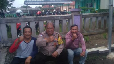 Polsek Cikoneng Sosialisasi Dampak TPPO ke komunitas Ojek di Desa Cimari