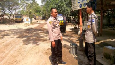 Polsek Pamotan Rembang Laksanakan Patroli Sambang Tempat Penggilingan Batu PT. AHK