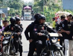Ratusan Personil Polresta Pati Lakukan Pam Pawai Sound Horeg di Dukuhseti