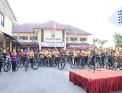 Sambut HUT Bhayangkara Ke 77, Polres Rembang Gelar Olahraga Bareng TNI-Polri dan Forkopimda