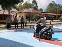 Sambut HUT Bhayangkara ke-77, Polres Humbahas Gelar Lomba Safety Riding