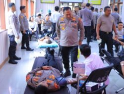 Semarak Menyambut HUT Bhayangkara ke-77 Polres Humbahas Bakti Sosial Donor Darah