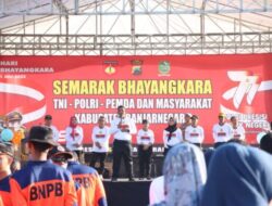 Semarakan HUT Bhayangkara Ke-77, Polres Banjarnegara Gelar Olahraga Bersama
