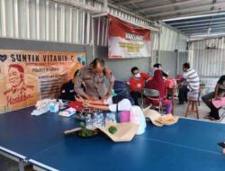 Si Dokkes Polres Rembang Gelar Vaksinasi Gratis Dalam Rangka HUT Bhayangkara 77