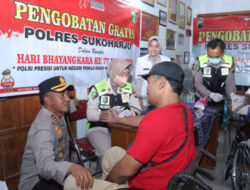 Penyandang Disabilitas Dapat Pengobatan Gratis dari Polres Sukoharjo