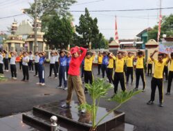 TNI-Polri Bersinergi, Polres Ciamis Olah Raga Bersama Sambut Hari Bhayangkara ke-77