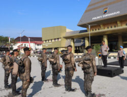 Upacara Pembaretan Tujuh Bintara Remaja Polres Sukoharjo