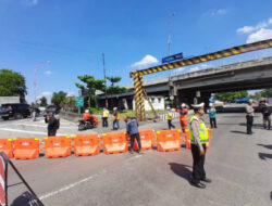 Uji Coba Rekayasa Lalu Lintas, Satlantas Polrestabes Semarang Tutup Jalan Tiga Hari