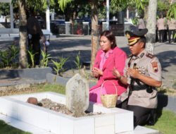 Polres Sukoharjo Ziarah & Tabur Bunga ke Makam Pahlawan Jelang HUT Bhayangkara ke 77
