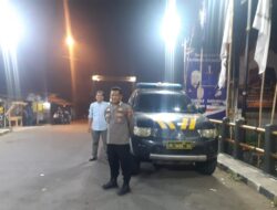 Unit shabara Polsek Tirtajaya Patroli Lokasi Perbankan Pada Malam Hari – Wilkum Polres Karawang