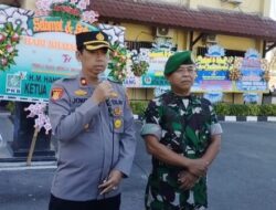Perwira Kodim Rembang Geruduk Polres Rembang pada Peringatan Hari Bhayangkara Ke 77