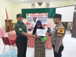 Giat Pengamanan Penyaluran BLT DD, Bhabinkamtibmas dan Babinsa Bersinergi