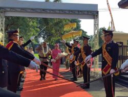 Acara Pisah Sambut Kapolres Pangandaran Dengan Tradisi Welcome And Farewell Parade