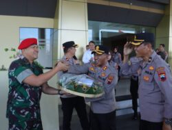 HUT Bhayangkara ke 77, Polres Sukoharjo dapat Surprise dari TNI
