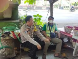 Sambang Juru Parkir Pasar Kembang Semarang, Bhabinkamtibmas Ajak Jaga Keamanan