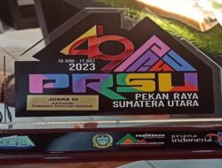 Ajang PRSU, Pemkab Humbahas Juara III Kategori Pemandu Pavilium Terbaik