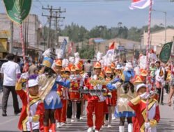 Aksi Marching Band Meriahkan HUT ke 20 Kabupaten Humbahas