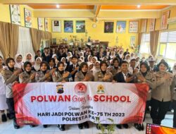 Peringati Hut Polwan 75, Polwan Polresta Pati Goes To School