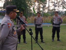 Apel Gabungan Personel TNI Polri Amankan Pilkades Tahap II di Kabupaten Batang