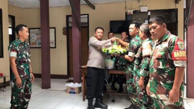 Polsek Panawangan Terima Kunjungan Koramil dan Sekcam Panumbangan