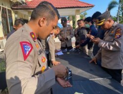 Bentuk Pengawasan, Wakapolres Lamandau Laksanakan Pengecekan Senpi