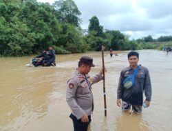 Debit Air Meningkat, Polsek Sematu Jaya Lamandau Pantau Wilayah
