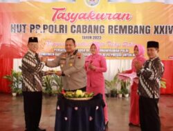 Kapolres Rembang dan Ibu Hadiri Syukuran HUT Ke-24 PP Polri Rembang