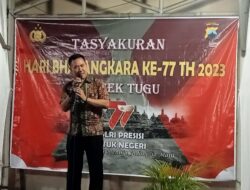Polsek Tugu Polrestabes Semarang Gelar Tasyakuran HUT Bhayangkara ke-77