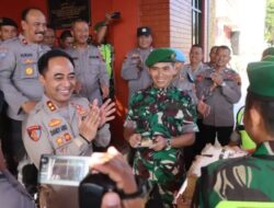 HUT Bhayangkara ke-77, TNI Pati Beri Kejutan Kepada Polresta Pati