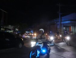 Jaga Keamanan Malam 1 Suro, Petugas Gabungan di Sukoharjo Laksanakan Patroli Skala Besar